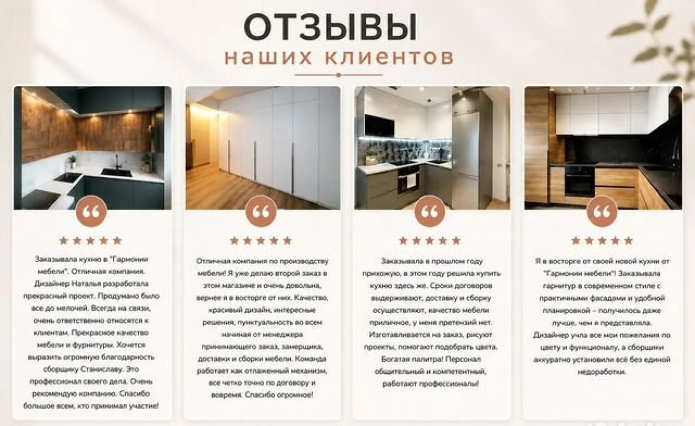 Кухни на заказ с дизайн-проектом, гарантия 10 лет